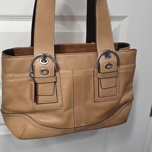 Coach Tan Leather Satchel